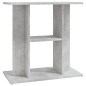 vidaXL Soporte para acuario madera ingeniería gris hormigón 60x30x60cm