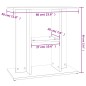 vidaXL Soporte para acuario madera ingeniería gris hormigón 60x30x60cm