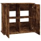 vidaXL Soporte de acuario madera ingeniería roble ahumado 81x36x73 cm vidaXL Soporte de acuario madera ingeniería roble ahumado 81x36x73 cm
