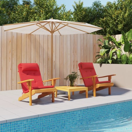 vidaXL Cojines para silla Adirondack 2 uds tela Oxford rojo