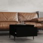 vidaXL Mesa auxiliar de madera contrachapada negro 50x46x35 cm vidaXL Mesa auxiliar de madera contrachapada negro 50x46x35 cm