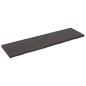 vidaXL Estante pared madera roble tratada marrón oscuro 220x60x(2-6)cm vidaXL Estante pared madera roble tratada marrón oscuro 220x60x(2-6)cm