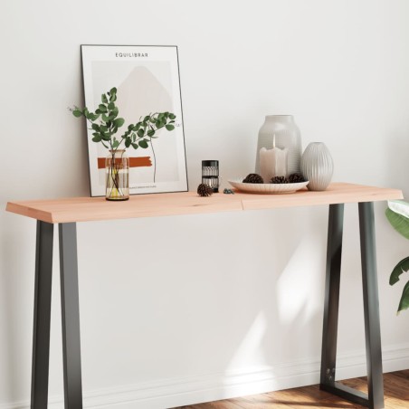 vidaXL Tablero de mesa madera maciza borde natural 160x40x(2-6) cm