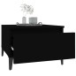 vidaXL Mesa auxiliar de madera contrachapada negro 50x46x35 cm vidaXL Mesa auxiliar de madera contrachapada negro 50x46x35 cm
