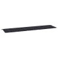 vidaXL Cojín para banco de jardín tela a cuadros negro 200x50x3 cm vidaXL Cojín para banco de jardín tela a cuadros negro 200x50x3 cm