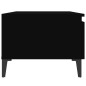 vidaXL Mesa auxiliar de madera contrachapada negro 50x46x35 cm vidaXL Mesa auxiliar de madera contrachapada negro 50x46x35 cm