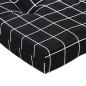 vidaXL Cojines para tumbona 2 uds tela Oxford a cuadros negro vidaXL Cojines para tumbona 2 uds tela Oxford a cuadros negro