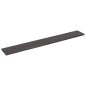 vidaXL Estante pared madera roble tratada marrón oscuro 220x30x(2-4)cm vidaXL Estante pared madera roble tratada marrón oscuro 220x30x(2-4)cm