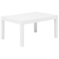 vidaXL Juego de muebles de jardín 3 piezas plástico blanco
