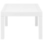 vidaXL Juego de muebles de jardín 3 piezas plástico blanco