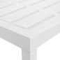 vidaXL Juego de muebles de jardín 3 piezas plástico blanco