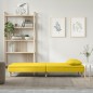 vidaXL Sofá cama de tela amarillo claro vidaXL Sofá cama de tela amarillo claro