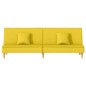 vidaXL Sofá cama de tela amarillo claro vidaXL Sofá cama de tela amarillo claro