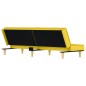 vidaXL Sofá cama de tela amarillo claro vidaXL Sofá cama de tela amarillo claro