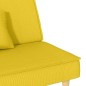 vidaXL Sofá cama de tela amarillo claro vidaXL Sofá cama de tela amarillo claro