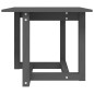 vidaXL Mesa de centro de madera maciza de pino gris 50x50x45 cm