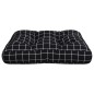 vidaXL Cojín para palés tela Oxford a cuadros negro 58x58x10 cm vidaXL Cojín para palés tela Oxford a cuadros negro 58x58x10 cm
