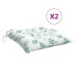 vidaXL Cojines de silla 2 uds tela Oxford estampado hojas 50x50x7 cm vidaXL Cojines de silla 2 uds tela Oxford estampado hojas 50x50x7 cm