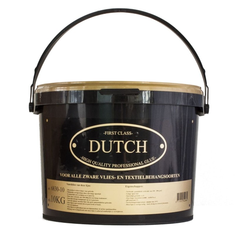 DUTCH WALLCOVERINGS Cola para papel pintado fuerte 10 kg DUTCH WALLCOVERINGS Cola para papel pintado fuerte 10 kg
