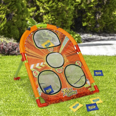 HI Juego de lanzamiento de saquitos 7 piezas para 2 jugadores naranja