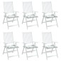 vidaXL Cojines de silla 6 uds tela estampado de hojas 50x50x3 cm vidaXL Cojines de silla 6 uds tela estampado de hojas 50x50x3 cm