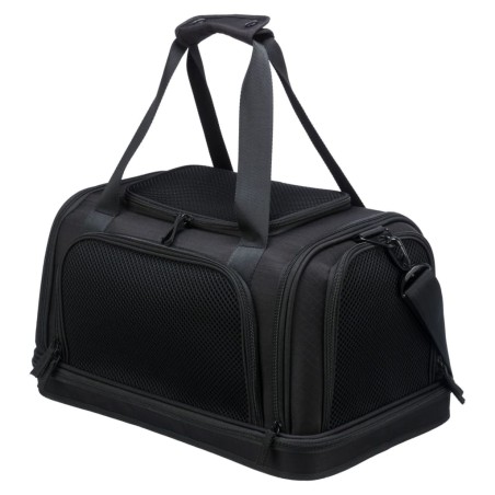 TRIXIE Bolso para transporte aéreo de perros Plane negro 44x28x25 cm