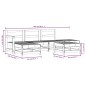 vidaXL Juego muebles de jardín 6 piezas madera maciza pino marrón miel vidaXL Juego muebles de jardín 6 piezas madera maciza pino marrón miel