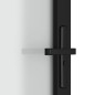 vidaXL Puerta interior de vidrio y aluminio negro mate 83x201,5 cm vidaXL Puerta interior de vidrio y aluminio negro mate 83x201,5 cm