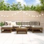 vidaXL Juego de muebles jardín 7 pzas madera maciza pino marrón miel