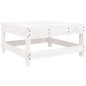 vidaXL Juego de muebles de jardín 7 pzas madera maciza de pino blanco vidaXL Juego de muebles de jardín 7 pzas madera maciza de pino blanco