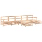 vidaXL Juego de muebles de jardín 7 piezas madera maciza de pino vidaXL Juego de muebles de jardín 7 piezas madera maciza de pino
