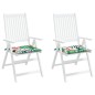 vidaXL Cojines para silla de jardín 2 uds tela multicolor 40x40x3 cm vidaXL Cojines para silla de jardín 2 uds tela multicolor 40x40x3 cm