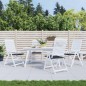 vidaXL Cojines de silla de jardín 4 uds tela a cuadros negro 50x50x3cm vidaXL Cojines de silla de jardín 4 uds tela a cuadros negro 50x50x3cm