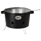ProGarden Barbacoa de cubo con 2 asas negro mate 34,5 cm ProGarden Barbacoa de cubo con 2 asas negro mate 34,5 cm