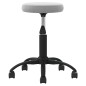 vidaXL Silla de oficina giratoria de terciopelo gris claro vidaXL Silla de oficina giratoria de terciopelo gris claro