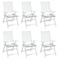 vidaXL Cojines de silla 6 uds tela estampado de hojas 40x40x3 cm vidaXL Cojines de silla 6 uds tela estampado de hojas 40x40x3 cm