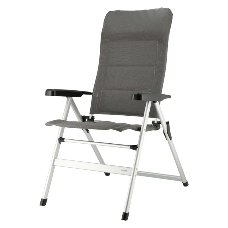 Travellife Silla camping plegable de lujo Ancona Comfort gris oscuro Travellife Silla camping plegable de lujo Ancona Comfort gris oscuro