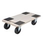 HI Soporte con 4 ruedas Dolly madera contrachapada 58x29x1,8 cm HI Soporte con 4 ruedas Dolly madera contrachapada 58x29x1,8 cm