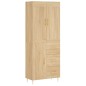 vidaXL Aparador alto madera contrachapada color roble 69,5x34x180 cm vidaXL Aparador alto madera contrachapada color roble 69,5x34x180 cm