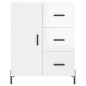 vidaXL Aparador alto madera contrachapada blanco brillo 69,5x34x180 cm vidaXL Aparador alto madera contrachapada blanco brillo 69,5x34x180 cm
