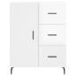 vidaXL Aparador alto madera contrachapada blanco brillo 69,5x34x180 cm vidaXL Aparador alto madera contrachapada blanco brillo 69,5x34x180 cm