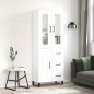 vidaXL Aparador alto madera contrachapada blanco 69,5x34x180 cm vidaXL Aparador alto madera contrachapada blanco 69,5x34x180 cm