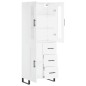 vidaXL Aparador alto madera contrachapada blanco 69,5x34x180 cm vidaXL Aparador alto madera contrachapada blanco 69,5x34x180 cm