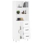 vidaXL Aparador alto madera contrachapada blanco 69,5x34x180 cm vidaXL Aparador alto madera contrachapada blanco 69,5x34x180 cm