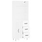 vidaXL Aparador alto madera contrachapada blanco 69,5x34x180 cm vidaXL Aparador alto madera contrachapada blanco 69,5x34x180 cm