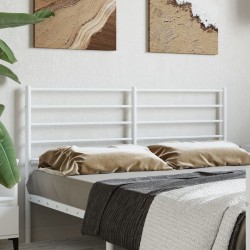 vidaXL Cabecero de metal blanco 160 cm