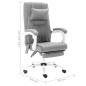 vidaXL Silla de oficina de masaje de tela gris vidaXL Silla de oficina de masaje de tela gris