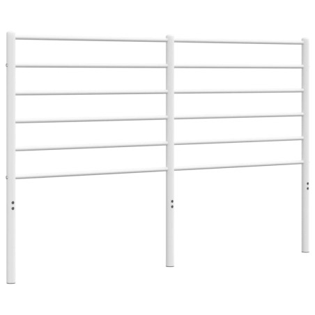 vidaXL Cabecero de metal blanco 160 cm