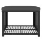 vidaXL Set de muebles de jardín 4 piezas ratán sintético negro