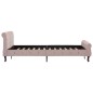 vidaXL Estructura de cama de terciopelo rosa 120x200 cm vidaXL Estructura de cama de terciopelo rosa 120x200 cm